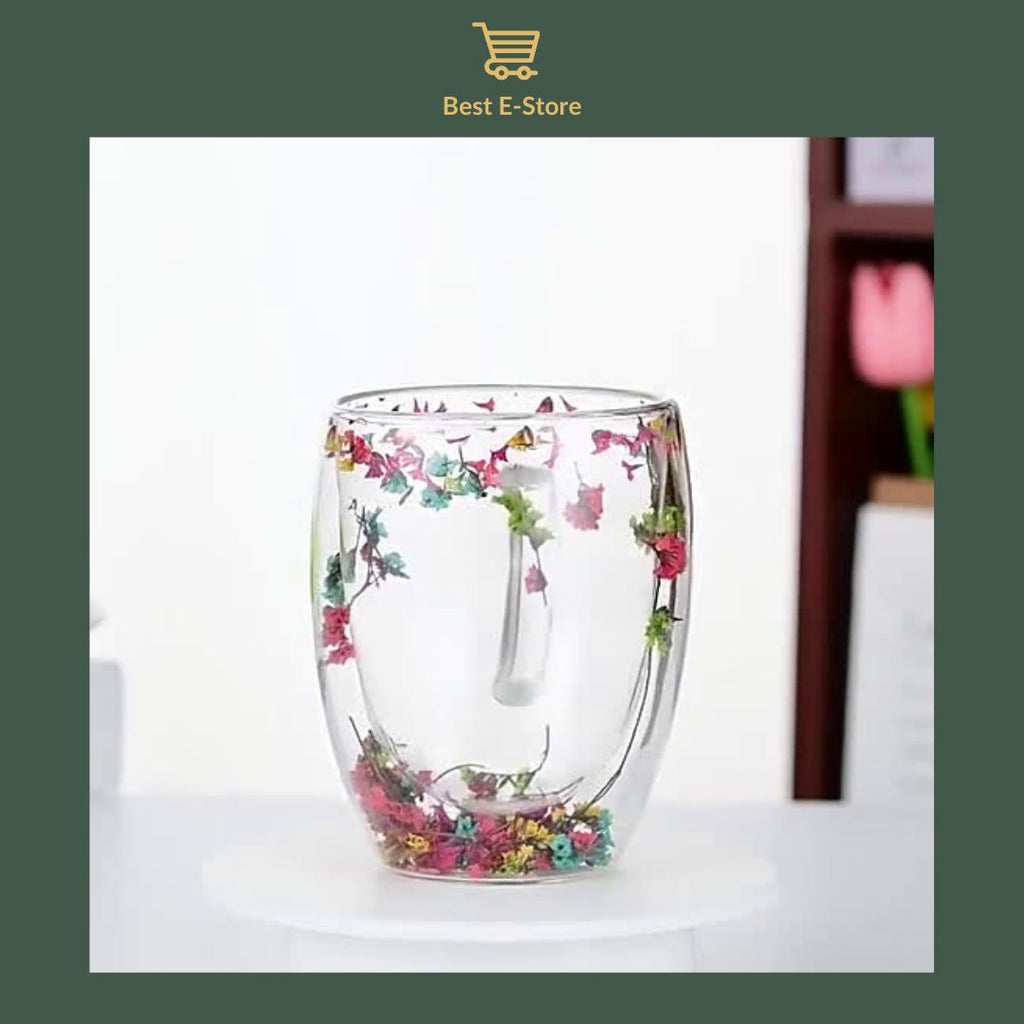 🌼 Fusion Florale: Coupes Verre Double Paroi