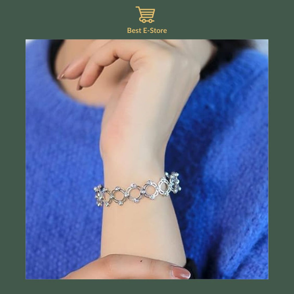 🎁 Den perfekte gave: Konvertibel armring med funklende CZ-glamour 💎