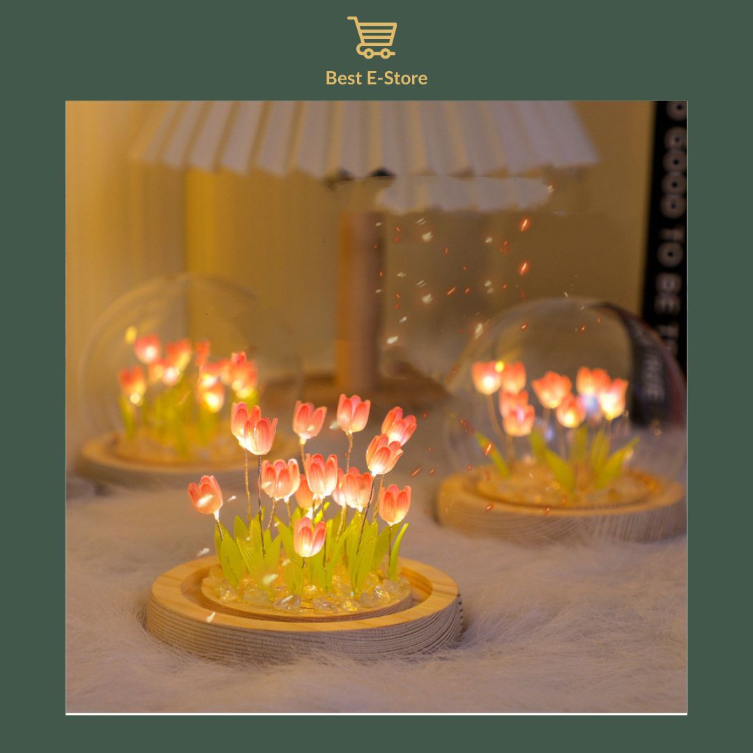 ✨ Enchanting Tulip Lamp:  Cozy Ambiance & Perfect Gift Idea