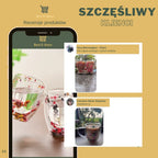 🌼 Floral Fusion: Szklane Kubki Podwójnymi Sciankami