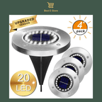 Nuove luci solari impermeabili da giardino