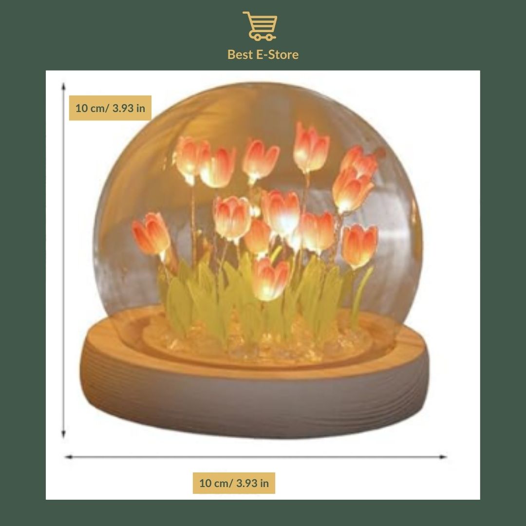 ✨ Enchanting Tulip Lamp:  Cozy Ambiance & Perfect Gift Idea