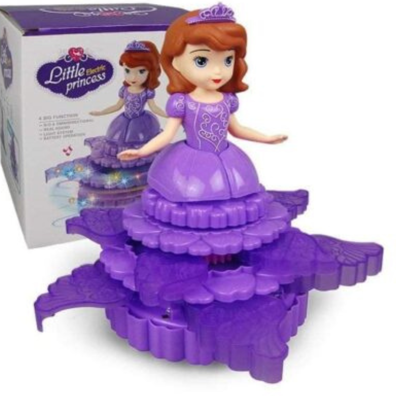 Dance Dancing Toys Sofia Little Princess Angel Ice Princess 3D Light Princess The First Music Doll LED Light Electronic Robot Girls Kids Toys Gift Birthday Present